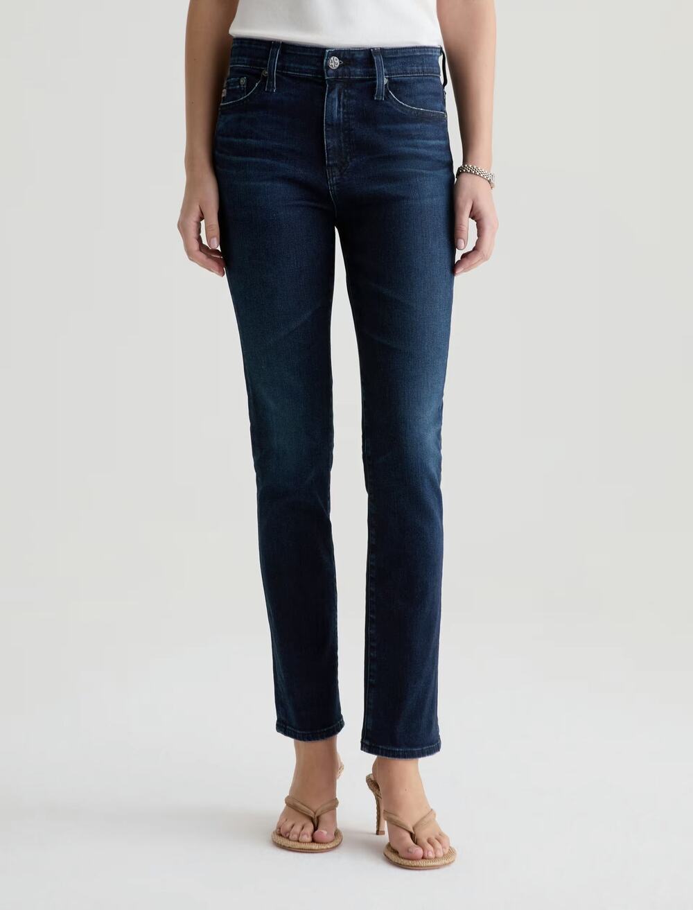 Adriano Goldschmied AG Jeans Mari High-Rise Slim Straight Blue Size 25